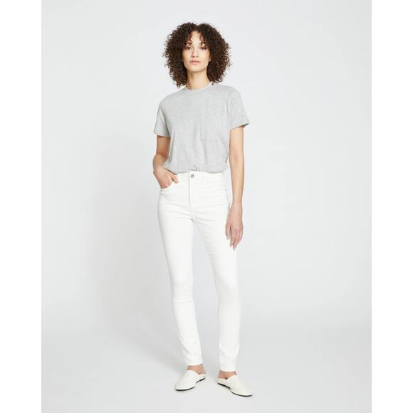 Universal Standard Seine High Rise Skinny Jeans 32 Inch, XS 10/12, White, BNWT - Picture 7 of 8